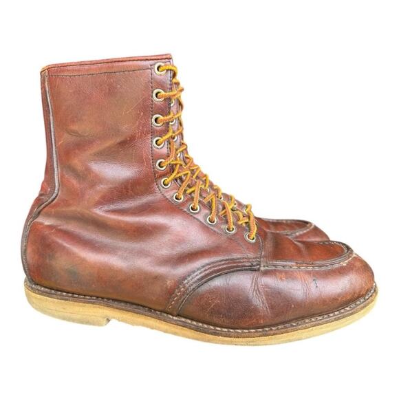 Red Wing Shoes Other - Vintage Red Wing Wool Lined Moc Toe Boot Men size 12 B